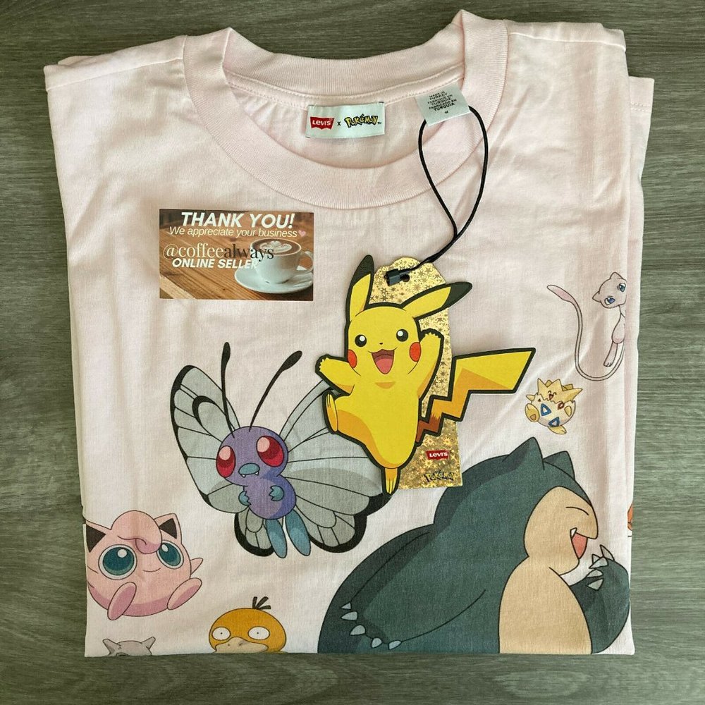 - Levi's x Pokemon Light Pink T-Shirt Men's